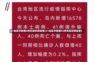 31省区市新增4例无症状感染者(31省区市新增42例无症状感染者)