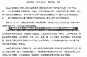 【31省新增确诊11例均为境外输入,31省区市新增确诊2例均为境外输入】