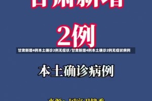 甘肃新增4例本土确诊2例无症状/甘肃新增4例本土确诊2例无症状病例