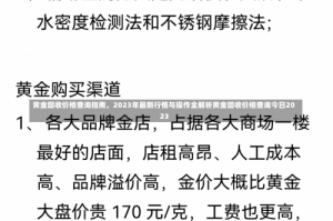 黄金回收价格查询指南，2023年最新行情与操作全解析黄金回收价格查询今日2023