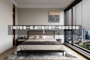【客厅卧室一体,横厅客厅餐厅一体装修实景图】