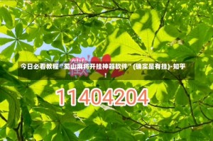 今日必看教程“蜀山麻将开挂神器软件”(确实是有挂)-知乎!