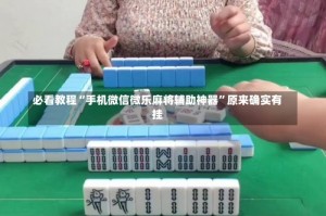 必看教程“手机微信微乐麻将辅助神器”原来确实有挂