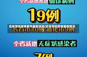 吉林学校疫情案件最新消息(吉林学校疫情最新情况)