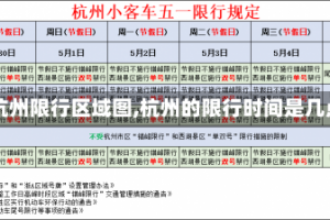 【杭州限行区域图,杭州的限行时间是几点】