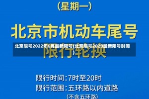 北京限号2022年6月最新限号(北京限号2020最新限号时间)