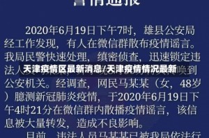 天津疫情区最新消息/天津疫情情况最新