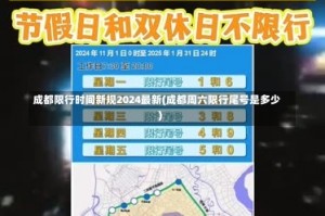 成都限行时间新规2024最新(成都周六限行尾号是多少)