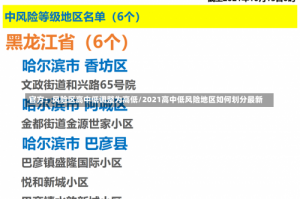 官方：风险区高中低调整为高低/2021高中低风险地区如何划分最新