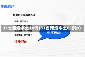 31省新增本土70例(31省新增本土61例p)