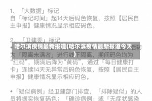 哈尔滨疫情最新报道(哈尔滨疫情最新报道今天)