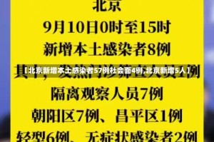 【北京新增本土感染者57例社会面4例,北京新增5人】