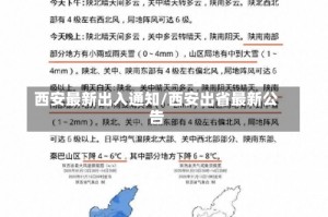 西安最新出入通知/西安出省最新公告