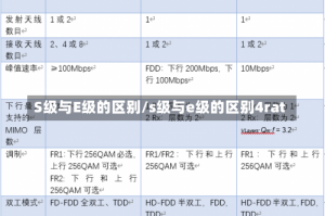 S级与E级的区别/s级与e级的区别4rat