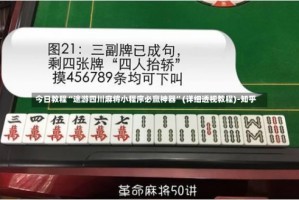 今日教程“途游四川麻将小程序必赢神器”(详细透视教程)-知乎