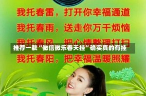 推荐一款“微信微乐春天挂”确实真的有挂