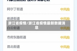 浙江省疫情/浙江省疫情最新数据消息