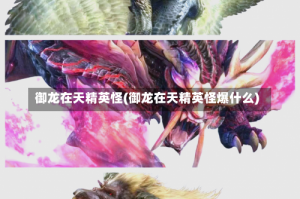御龙在天精英怪(御龙在天精英怪爆什么)