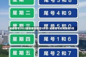 成都限号2022最新限号规定9月份/成都限号时间新规9月