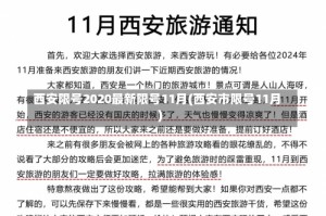 西安限号2020最新限号11月(西安市限号11月)