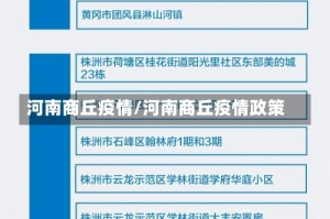 河南商丘疫情/河南商丘疫情政策