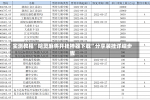 实测教程”哈灵麻将开挂神器下载”分享装挂详细步骤