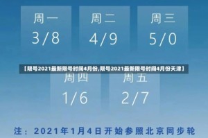 【限号2021最新限号时间4月份,限号2021最新限号时间4月份天津】