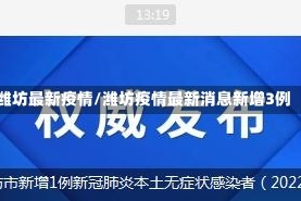 潍坊最新疫情/潍坊疫情最新消息新增3例