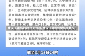 武汉江夏区发现4例无症状/武汉江夏区新型肺炎状况