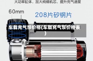 车载充气泵价格(车载充气泵价格表)