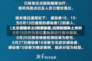 【北京新增本土2例感染者,北京新增本土两例】