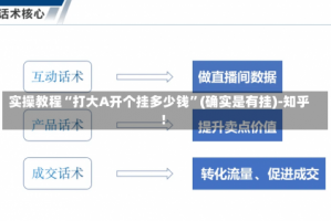 实操教程“打大A开个挂多少钱”(确实是有挂)-知乎!