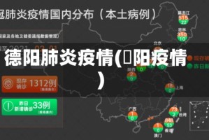 德阳肺炎疫情(徳阳疫情)