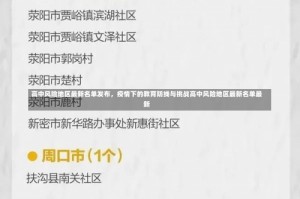 高中风险地区最新名单发布，疫情下的教育防线与挑战高中风险地区最新名单最新