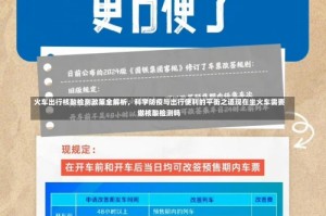 火车出行核酸检测政策全解析，科学防疫与出行便利的平衡之道现在坐火车需要做核酸检测吗