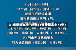 31省新增本土10例(31省新增本土71例)