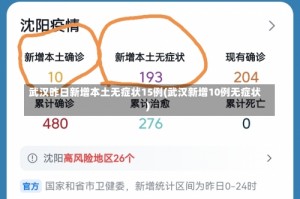 武汉昨日新增本土无症状15例(武汉新增10例无症状)