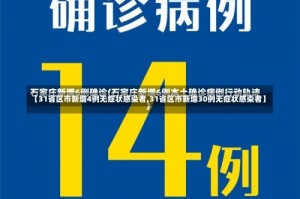 【31省区市新增4例无症状感染者,31省区市新增30例无症状感染者】