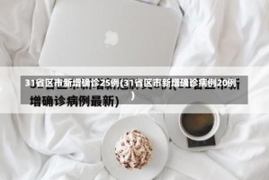 31省区市新增确诊25例(31省区市新增确诊病例20例)