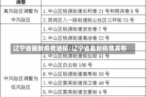 辽宁省最新疫情通报/辽宁省最新疫情发布