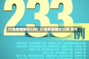 31省新增确诊22例/31省新增确诊22例 其中