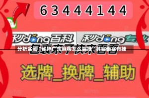 分析实测“雀神广东麻将怎么买挂”其实确实有挂