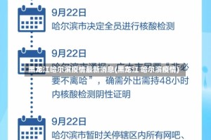 黑龙江哈尔滨疫情最新消息(黑龙江 哈尔滨疫情)