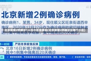 北京新增2例确诊1人住小区居委会(北京新增2例确诊住哪个小区)