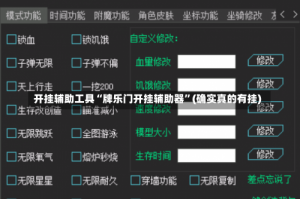 开挂辅助工具“牌乐门开挂辅助器”(确实真的有挂)