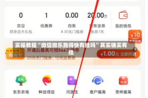实操教程“微信微乐跑得快有挂吗”其实确实有挂