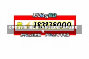 必学教你安装“蜀山四川麻将必赢神器”原来确实有挂