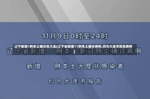 辽宁新增1例本土确诊在大连(辽宁省新增11例本土确诊病例,均为大连市报告病例)