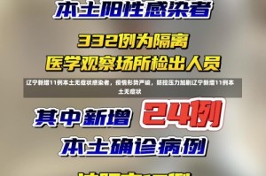 辽宁新增11例本土无症状感染者，疫情形势严峻，防控压力加剧辽宁新增11例本土无症状