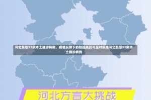 河北新增32例本土确诊病例，疫情反弹下的防控挑战与应对策略河北新增32例本土确诊病例